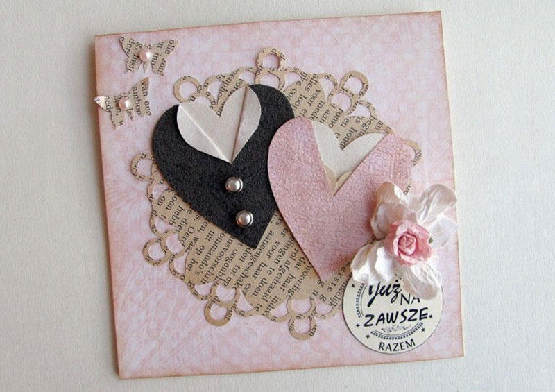 Thiệp Valentine cặp đôi trái tim siêu lãng mạn
