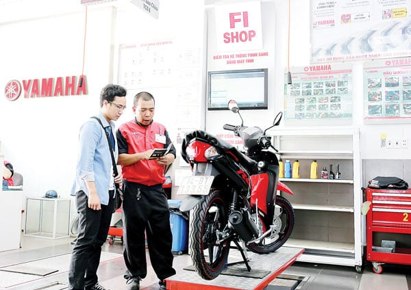 Dịch vụ sửa chữa lưu động của Yamaha