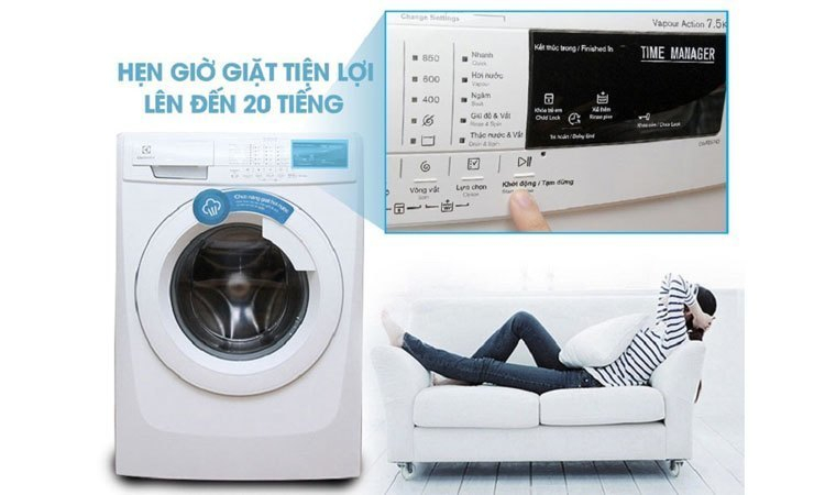 Máy Giặt Electrolux 7,5 Kg EWF85743
