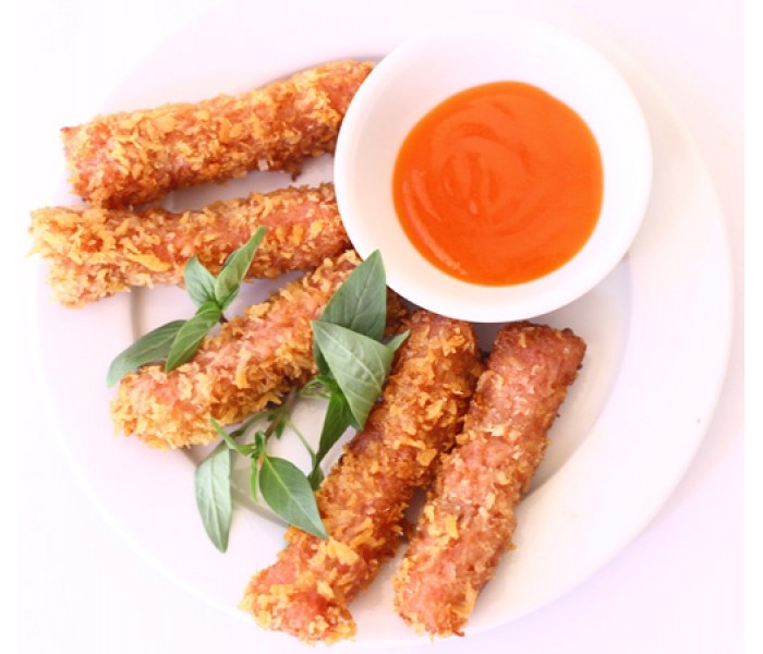 Nem chua rán (Dũng Béo - Nem Nướng Nha Trang, Lẩu & Ốc Nóng)