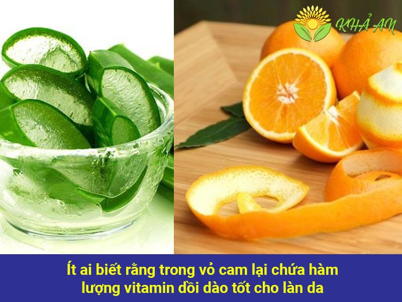 Nha đam với vỏ cam