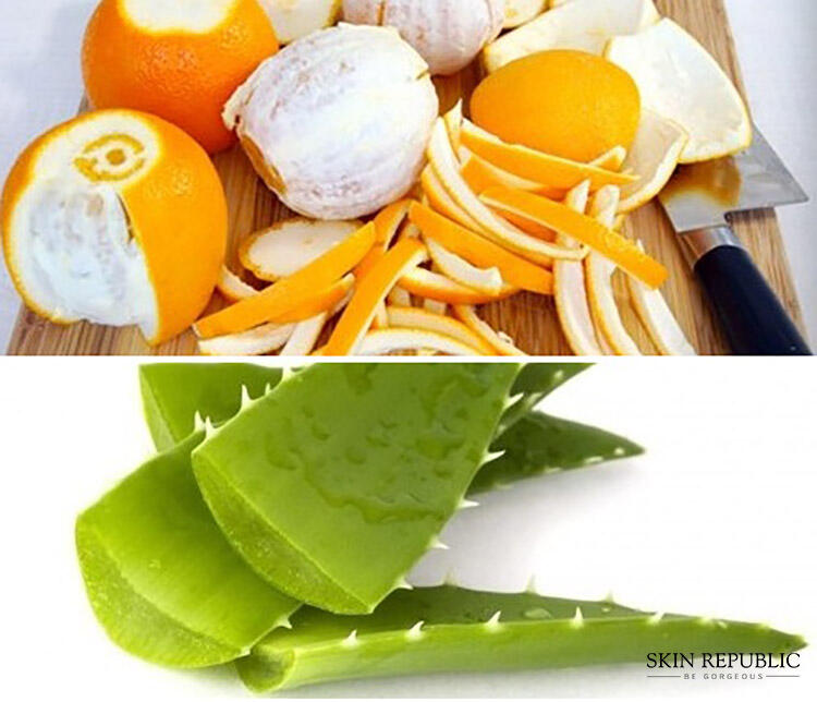Nha đam với vỏ cam