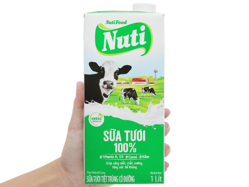 Sữa tươi tiệt trùng NutiFood