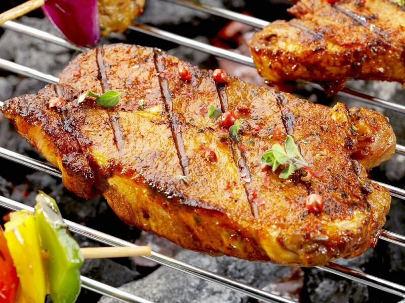 Thịt nướng trên tuyến đường Historic Barbecue