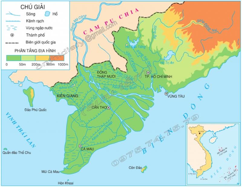 Bài văn tả tấm bản đồ Việt Nam số 3