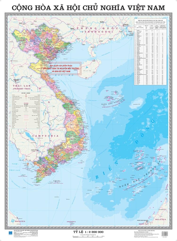 Bài văn tả tấm bản đồ Việt Nam số 7