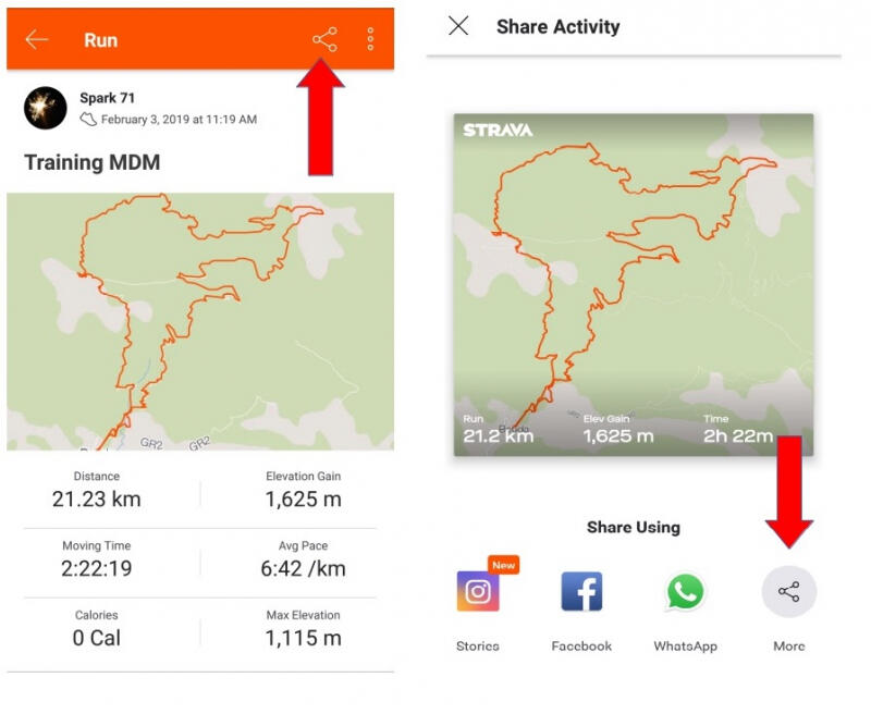 Strava to Relive