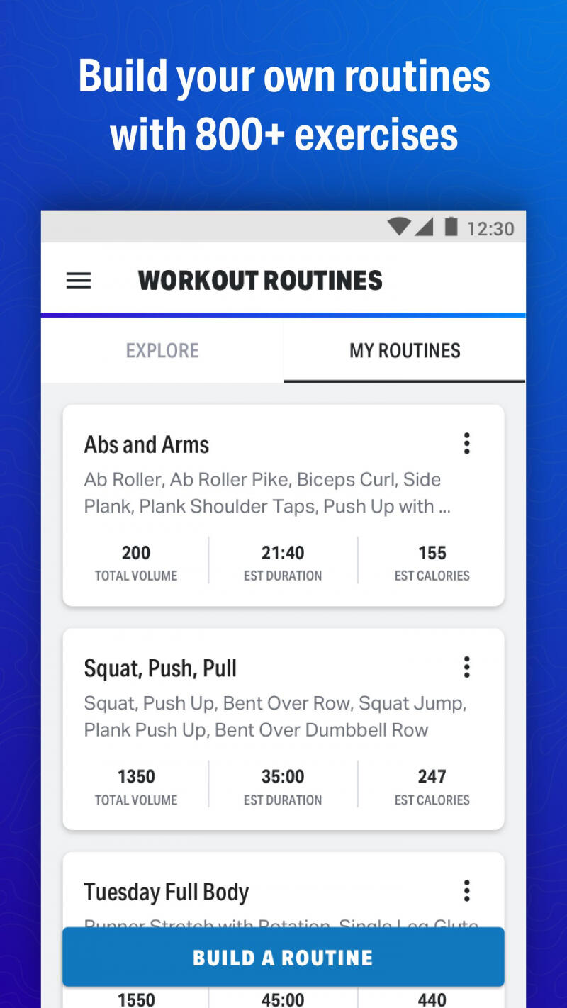 Map My FitnessWorkout Trainer