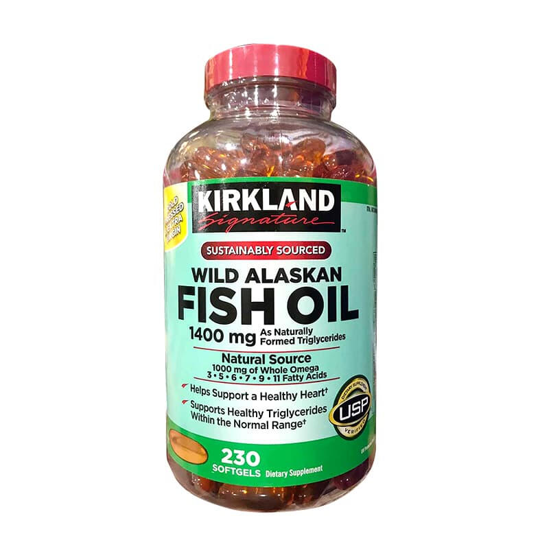 Dầu cá Alaska Kirkland Signature Wild Alaskan Fish Oil 1400mg