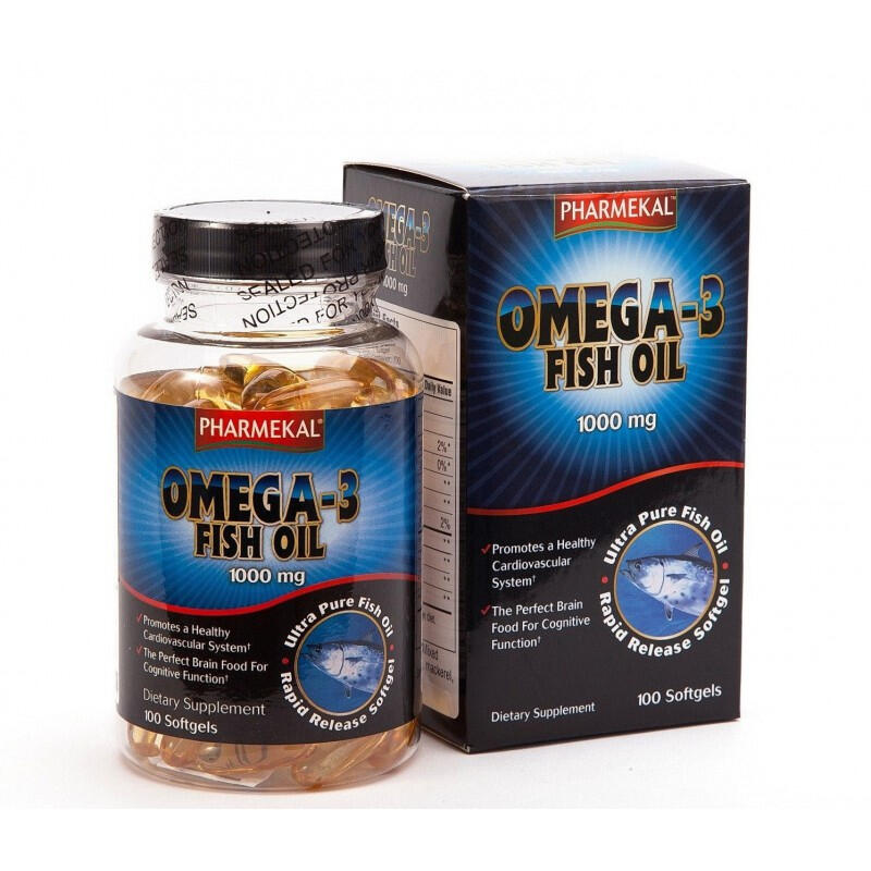 Viên uống dầu cá Pharmekal Omega 3 Fish Oil 1000mg