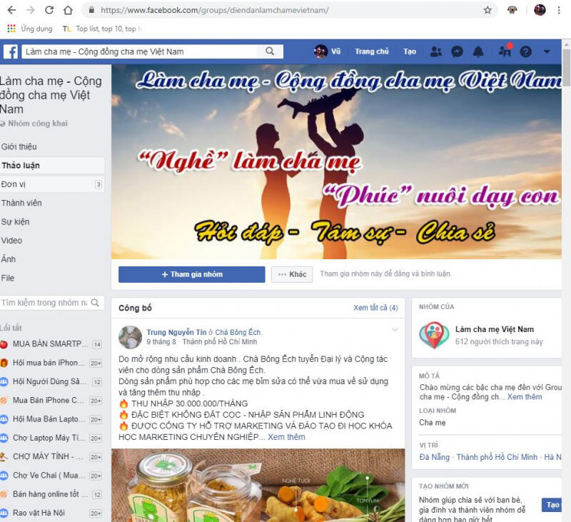 Làm cha mẹ - cộng đồng cha mẹ Việt Nam