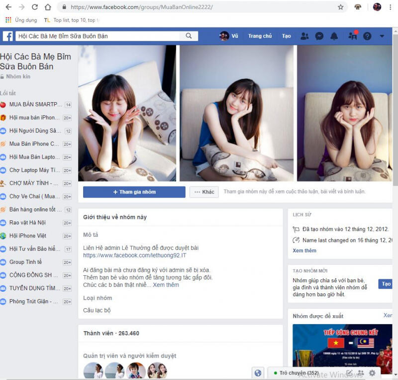 Hội các bà mẹ bỉm sữa buôn bán