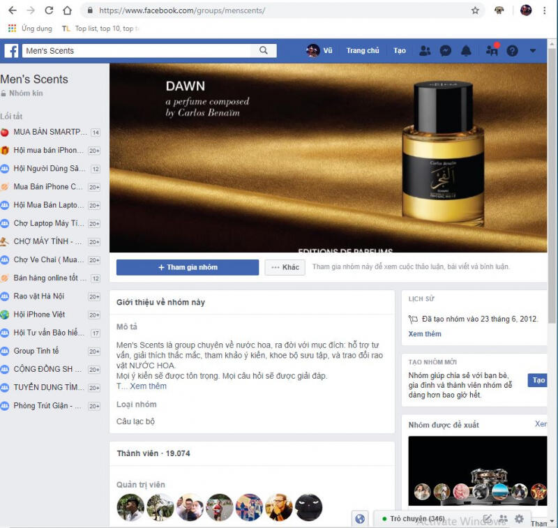 Group Men’s Scents