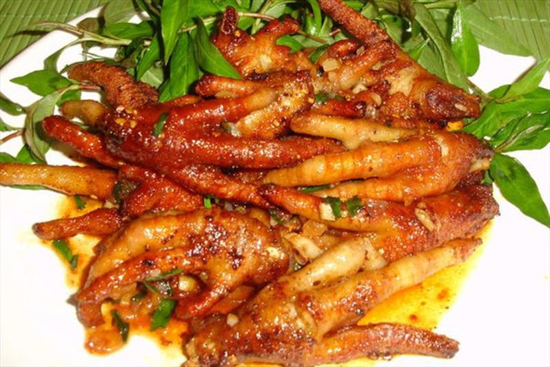 Chân gà nướng