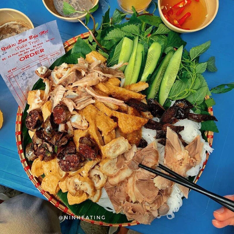Bún đậu lòng dồi Tuấn Trọc - Phan Huy Ích