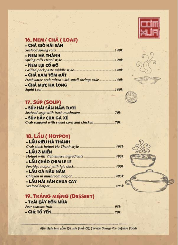 Nhà hàng Cơm Xưa