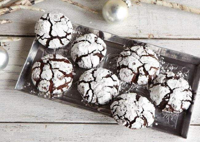Bánh quy tuyết cacao - Chocolate Crinkles Cookie
