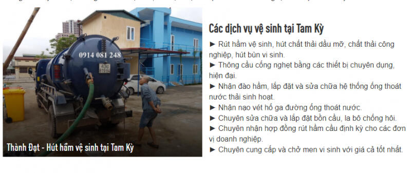 Rút Hầm Cầu Thành Đạt
