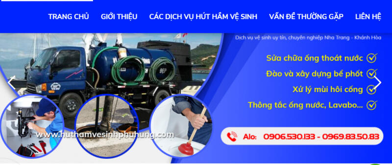 Hút hầm vệ sinh Phú Hưng
