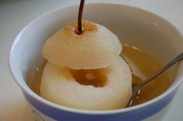 Lê hấp đường phèn (mật ong)