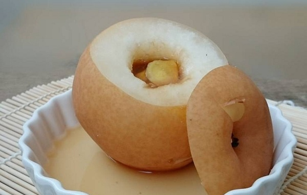 Lê hấp đường phèn (mật ong)