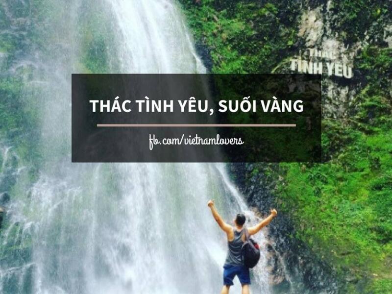Ngắm thác Tình Yêu và Suối Vàng