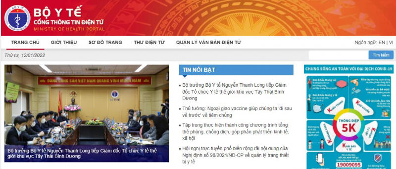 Trang moh.gov.vn