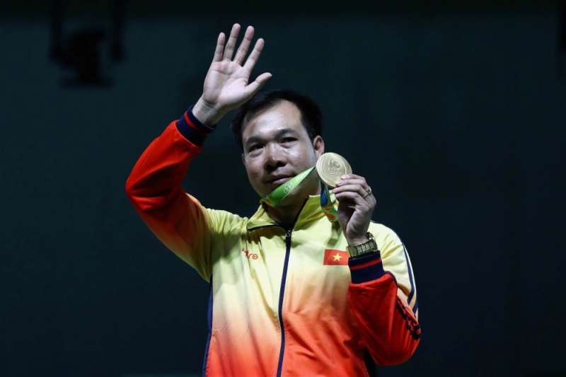 Xạ thủ Hoàng Xuân Vinh giành HCV Olympic 2016